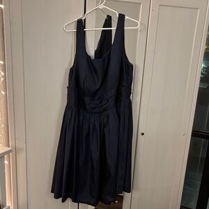 Chic Navy Sleeveless JJs house plus size Dress